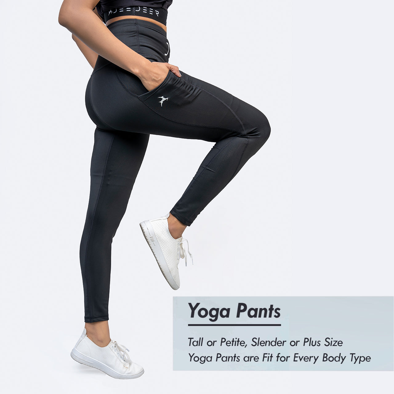 Black fit Yoga Leggings for Women's