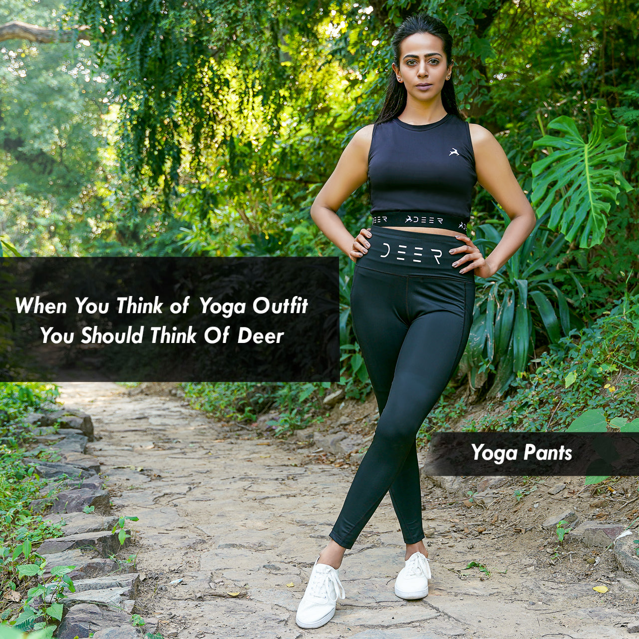 Black fit Yoga Leggings for Women's